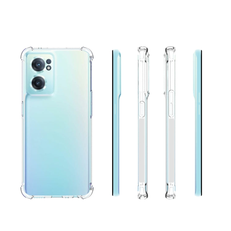 For OnePlus Nord CE 2 5G Shockproof Non-slip Thickening TPU Phone Case - Transparent