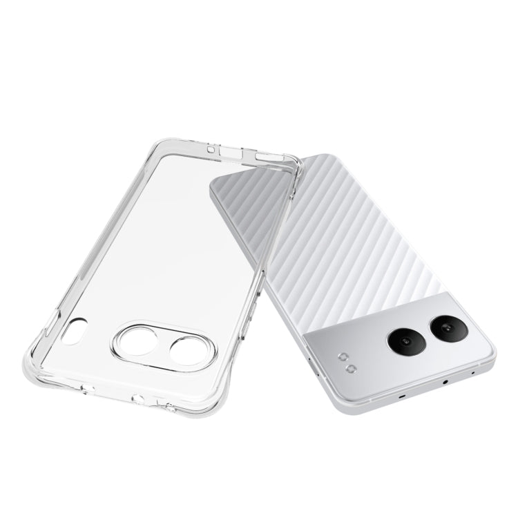 For OnePlus Nord 4 Shockproof Non-slip Thickening TPU Phone Case - Transparent