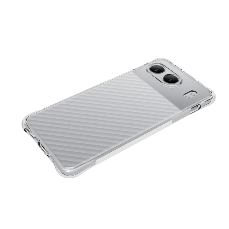 For OnePlus Nord 4 Shockproof Non-slip Thickening TPU Phone Case - Transparent