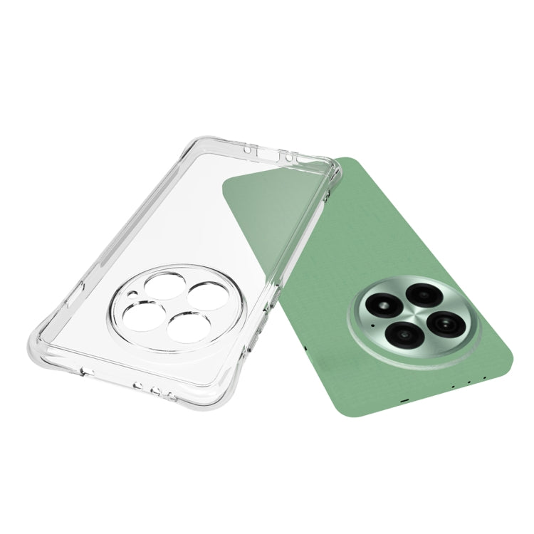 For OnePlus 13 Shockproof Non-slip Thickening TPU Phone Case - Transparent