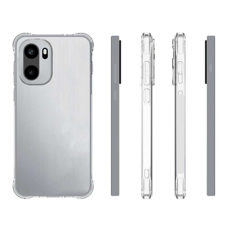 For OnePlus Ace 6 Shockproof Non-slip Thickening TPU Phone Case - Transparent