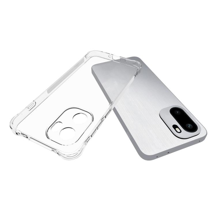 For OnePlus Ace 6 Shockproof Non-slip Thickening TPU Phone Case - Transparent