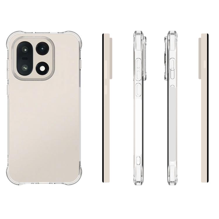 For OnePlus 15 Shockproof Non-slip Thickening TPU Phone Case - Transparent