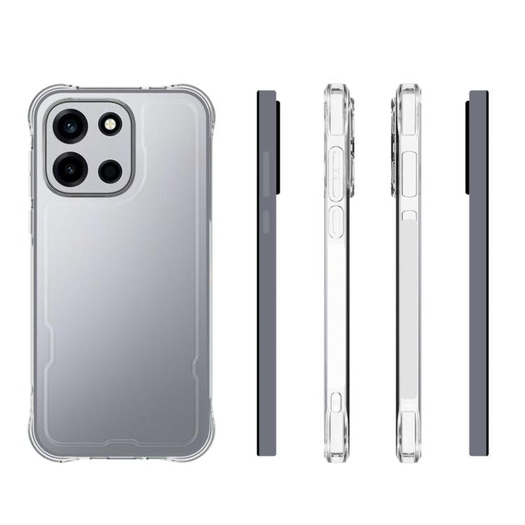 For OnePlus Turbo 6 Shockproof Non-slip Thickening TPU Phone Case - Transparent