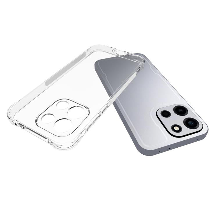 For OnePlus Turbo 6 Shockproof Non-slip Thickening TPU Phone Case - Transparent