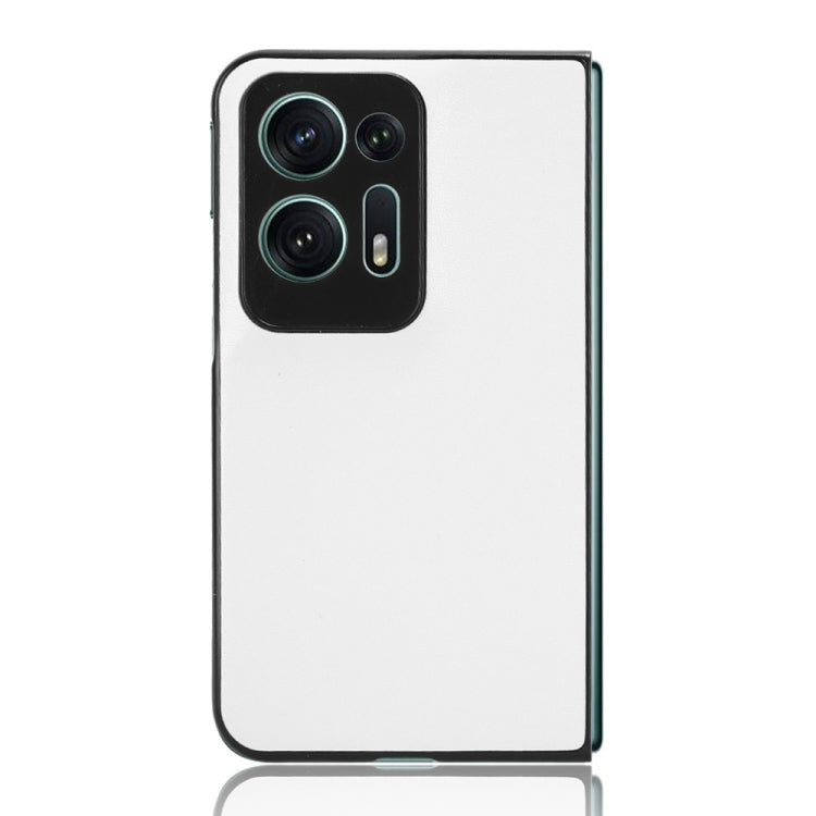 For OPPO Find N2 Plain Skin Litchi Texture Phone Case