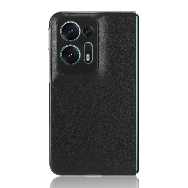 For OPPO Find N2 Plain Skin Litchi Texture Phone Case