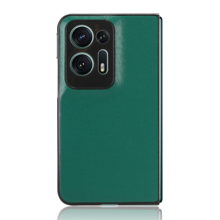 For OPPO Find N2 Plain Skin Litchi Texture Phone Case