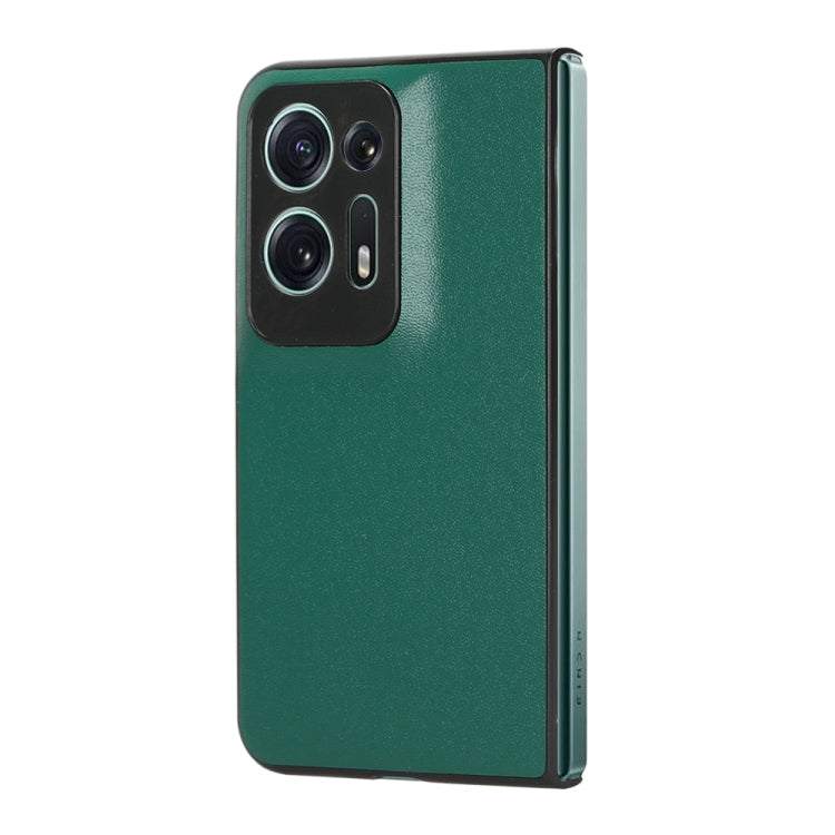 For OPPO Find N2 Plain Skin Litchi Texture Phone Case