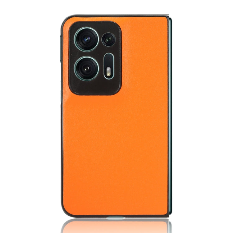 For OPPO Find N2 Plain Skin Litchi Texture Phone Case