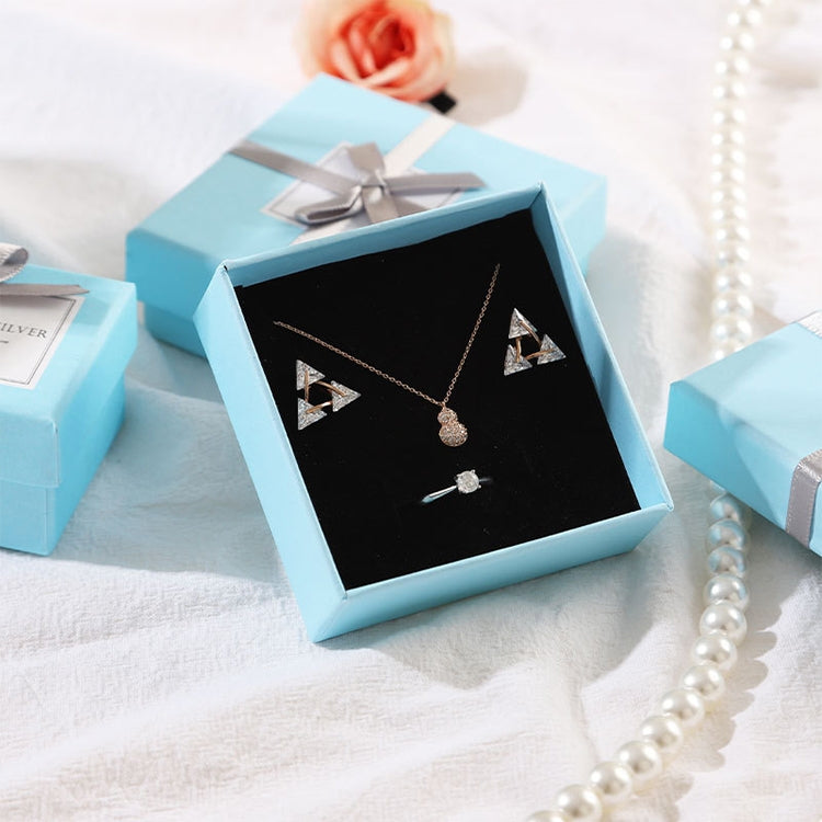 Portable Anti-oxidation Necklace Storage Box(Sky Blue)
