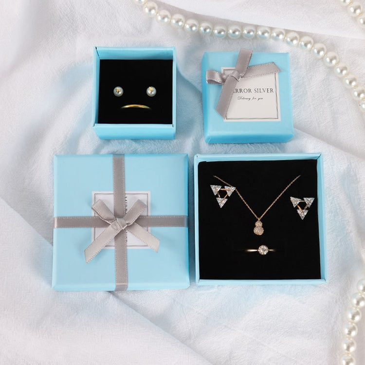 Portable Anti-oxidation Necklace Storage Box(Sky Blue)