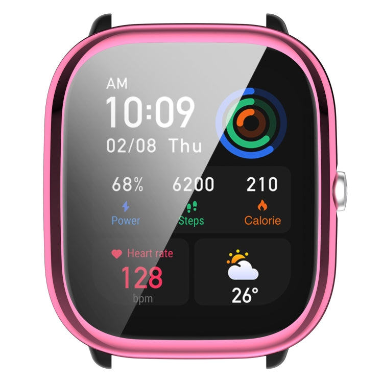 For Amazfit GTS4 Mini Full Coverage TPU Electroplating Watch Protective Case