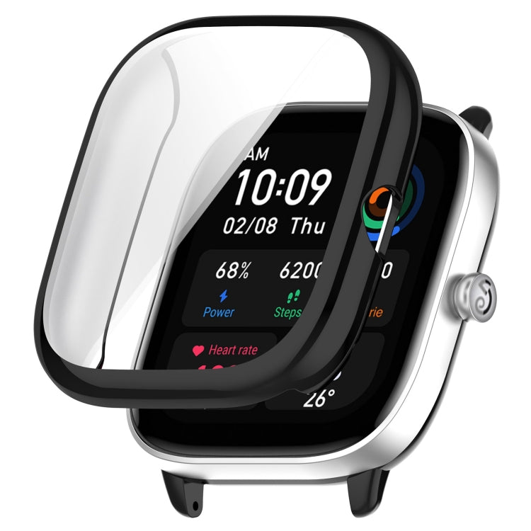 For Amazfit GTS4 Mini Full Coverage TPU Electroplating Watch Protective Case