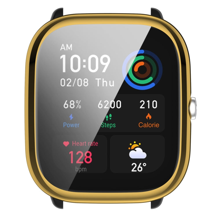For Amazfit GTS4 Mini Full Coverage TPU Electroplating Watch Protective Case