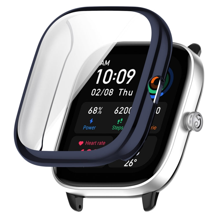 For Amazfit GTS4 Mini Full Coverage TPU Electroplating Watch Protective Case