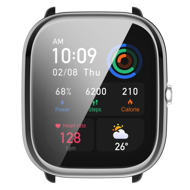 For Amazfit GTS4 Mini Full Coverage TPU Electroplating Watch Protective Case