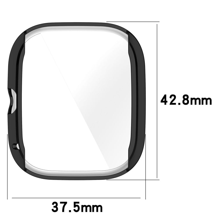 For Amazfit GTS4 Mini Full Coverage TPU Electroplating Watch Protective Case