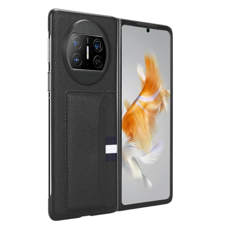 For Huawei Mate X3 Litchi Texture Card Slot Phone Case