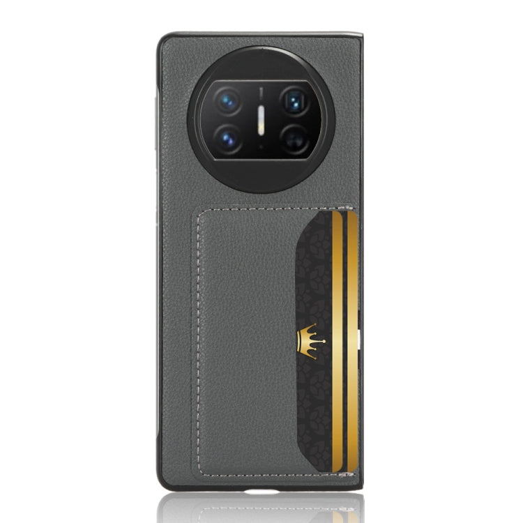 For Huawei Mate X3 Litchi Texture Card Slot Phone Case