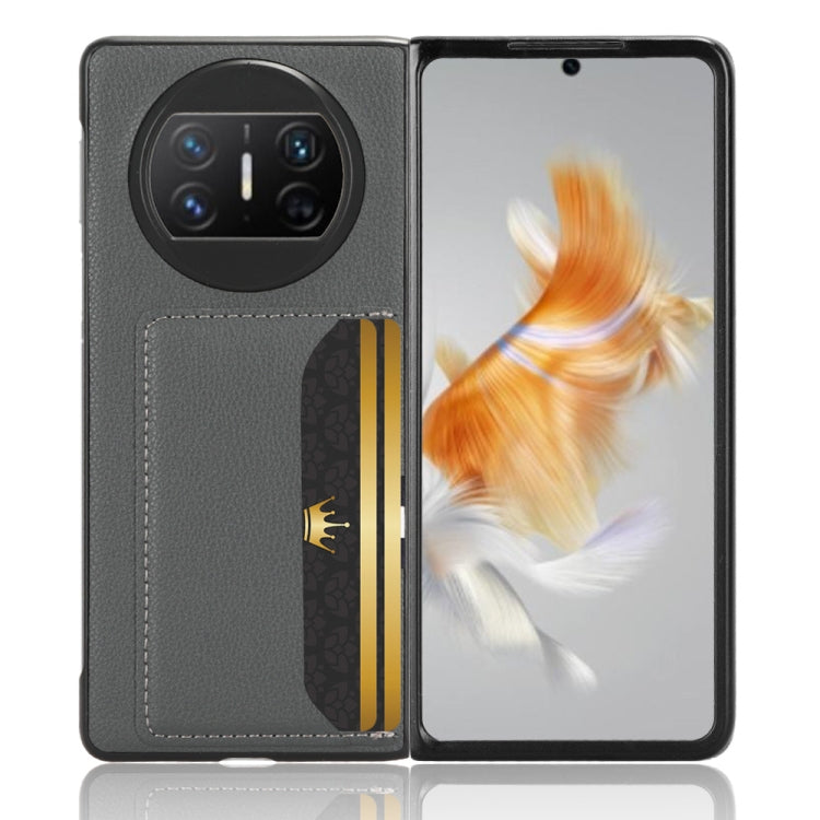 For Huawei Mate X3 Litchi Texture Card Slot Phone Case