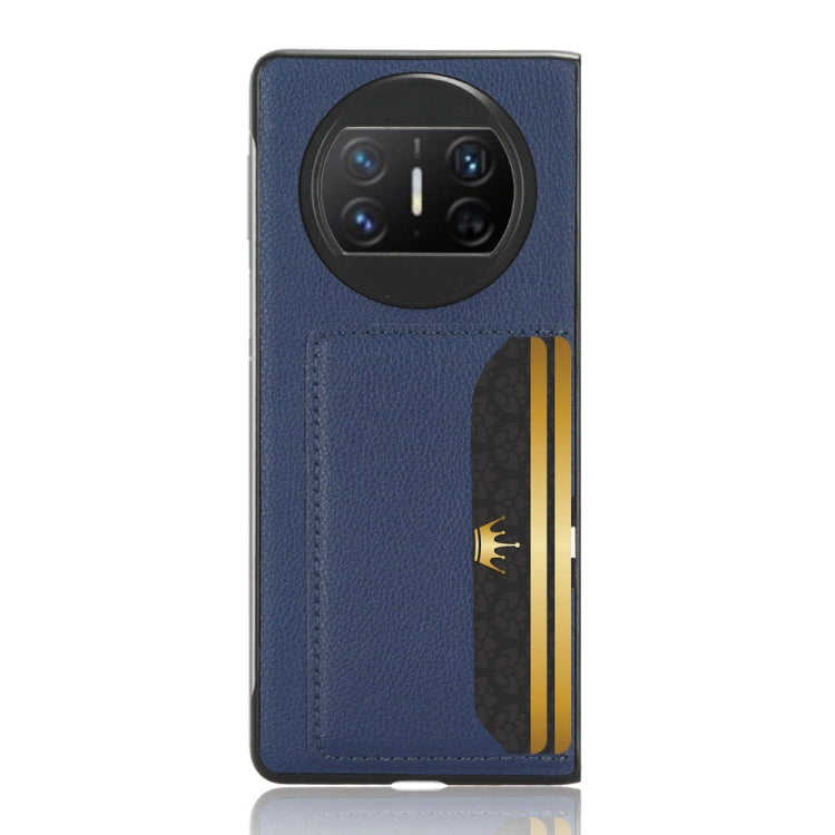 For Huawei Mate X3 Litchi Texture Card Slot Phone Case