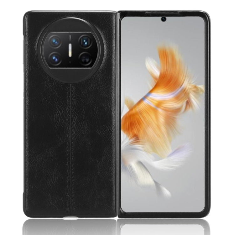 For Huawei Mate X3 Sewing Cow Pattern Skin PC + PU + TPU Phone Case