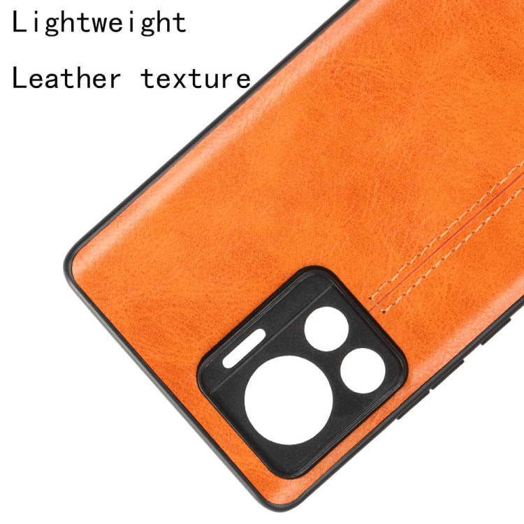 For Motorola Edge 30 Ultra / Moto X30 Pro Sewing Cow Pattern Skin PC + PU + TPU Phone Case