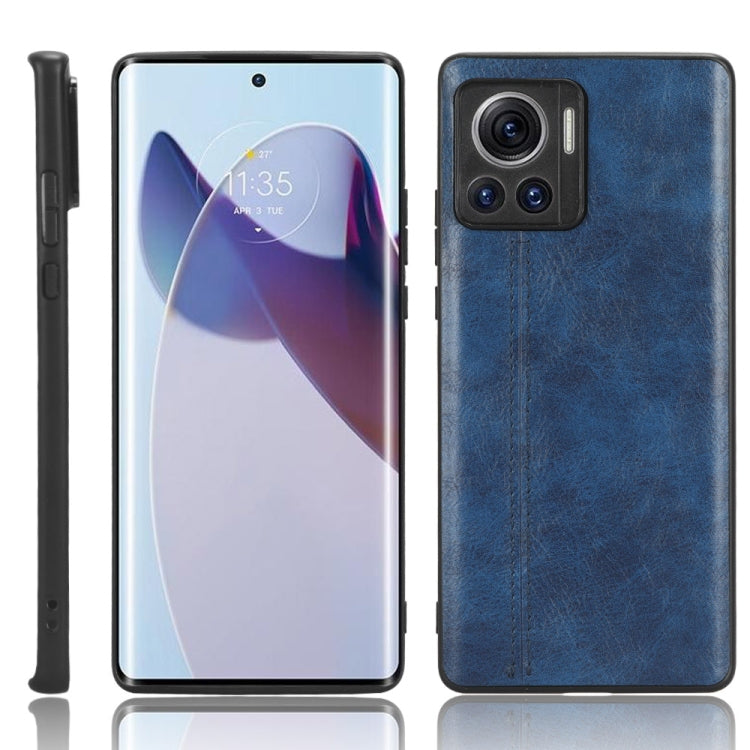 For Motorola Edge 30 Ultra / Moto X30 Pro Sewing Cow Pattern Skin PC + PU + TPU Phone Case