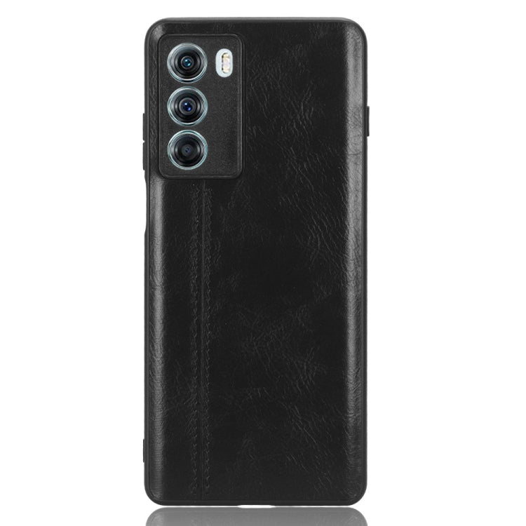 For Motorola Moto G200 5G / Edge S30 Sewing Cow Pattern Skin PC + PU + TPU Phone Case