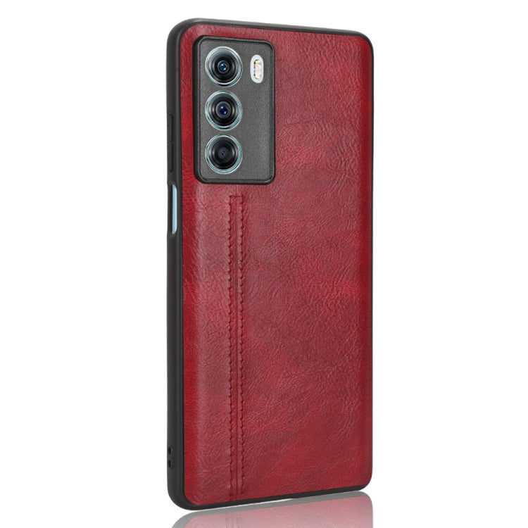 For Motorola Moto G200 5G / Edge S30 Sewing Cow Pattern Skin PC + PU + TPU Phone Case