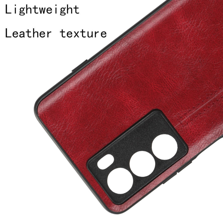 For Motorola Moto G200 5G / Edge S30 Sewing Cow Pattern Skin PC + PU + TPU Phone Case