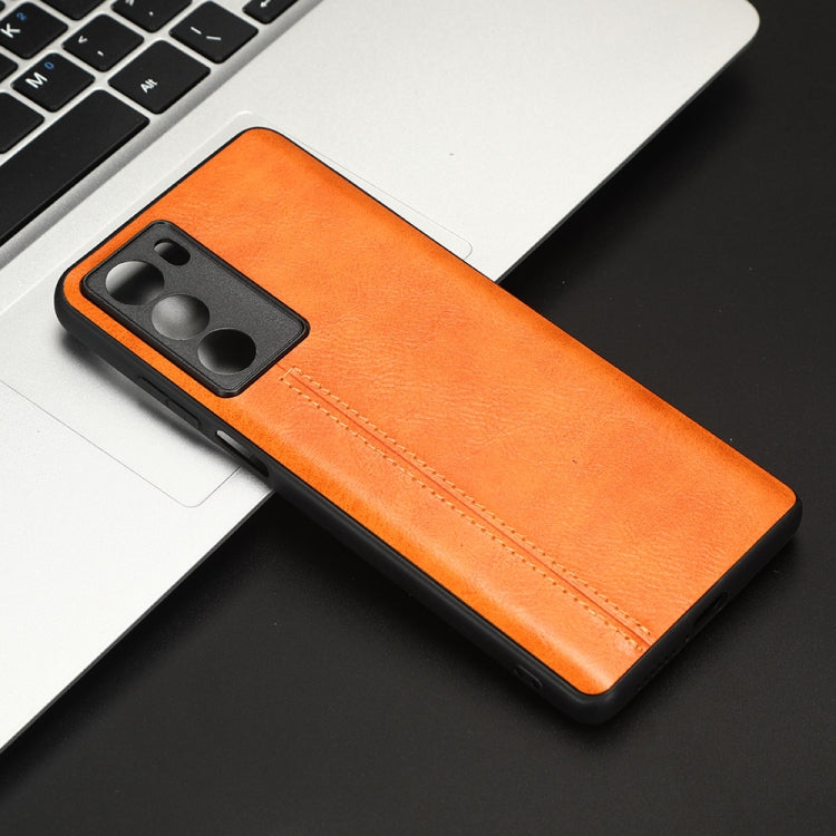 For Motorola Moto G200 5G / Edge S30 Sewing Cow Pattern Skin PC + PU + TPU Phone Case