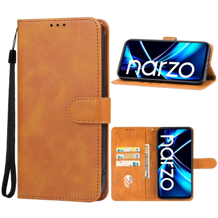 For Realme narzo N55 Leather Phone Case