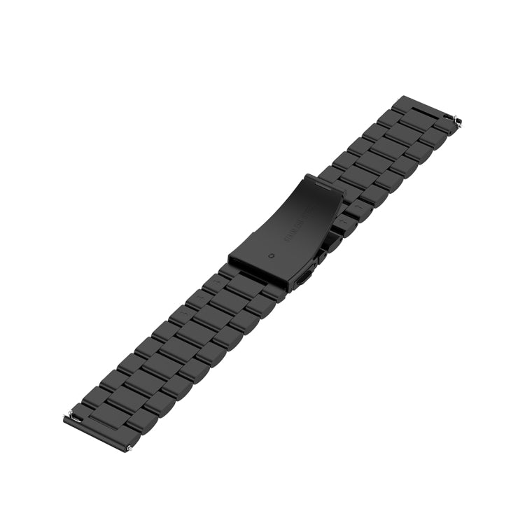 For Honor Watch GS 3i 22mm Three Bead Stainless Steel Metal Watch Band