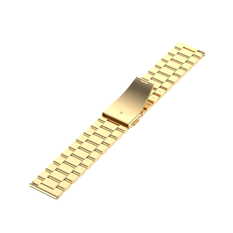 For Honor Watch GS 3i 22mm Three Bead Stainless Steel Metal Watch Band