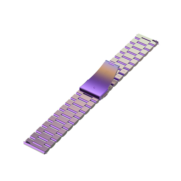 For Honor Watch GS 3i 22mm Three Bead Stainless Steel Metal Watch Band