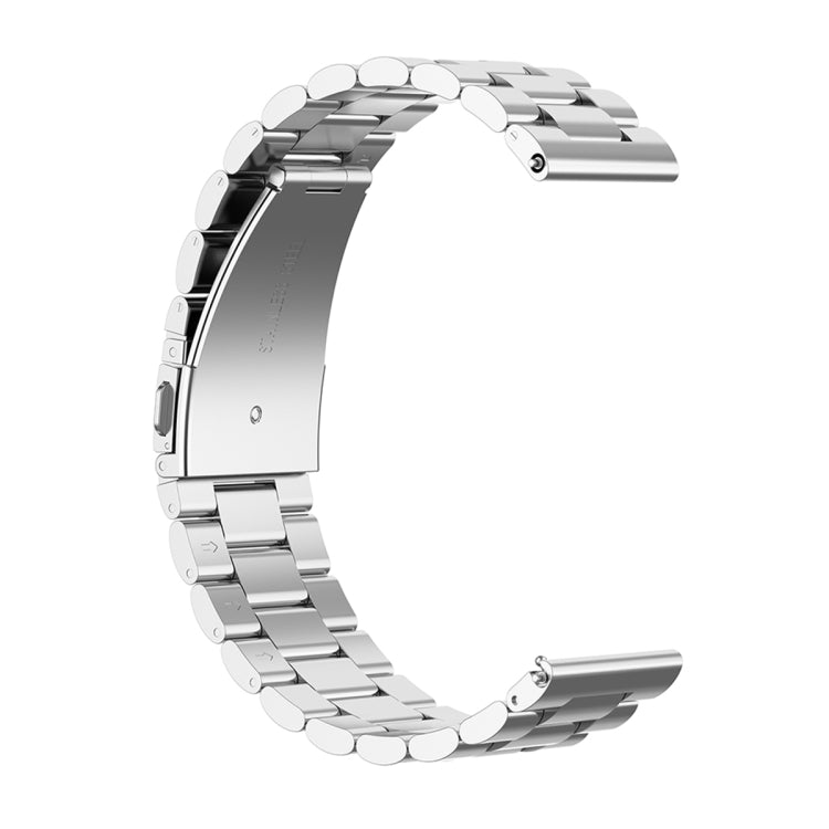 For Honor Watch GS 3i 22mm Three Bead Stainless Steel Metal Watch Band