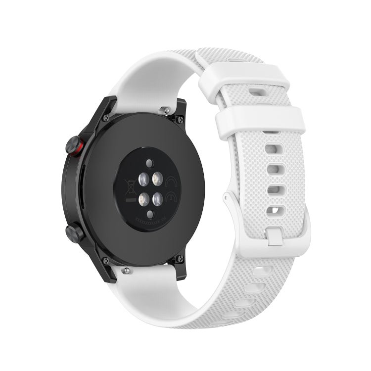 For Honor Watch GS 3i 22mm Small Plaid Texture Silicone Watch Band