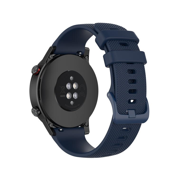 For Honor Watch GS 3i 22mm Small Plaid Texture Silicone Watch Band