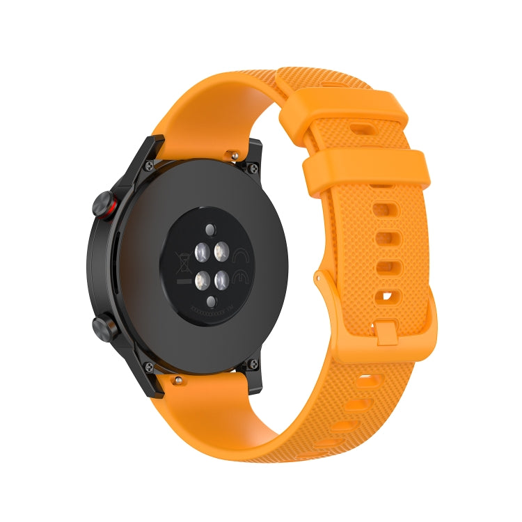 For Honor Watch GS 3i 22mm Small Plaid Texture Silicone Watch Band