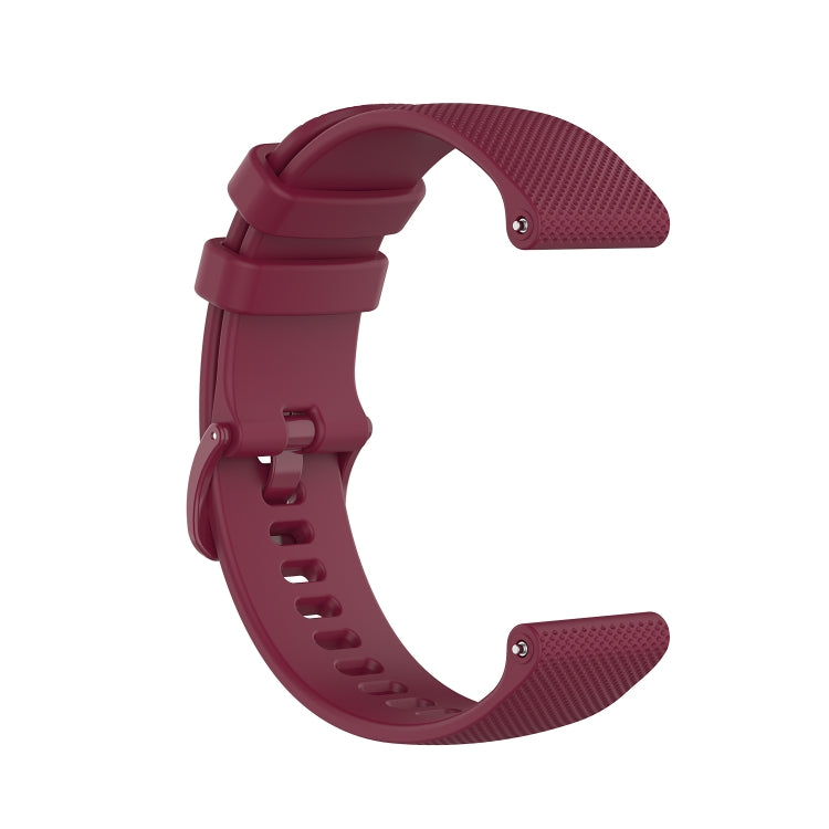 For Honor Watch GS 3i 22mm Small Plaid Texture Silicone Watch Band