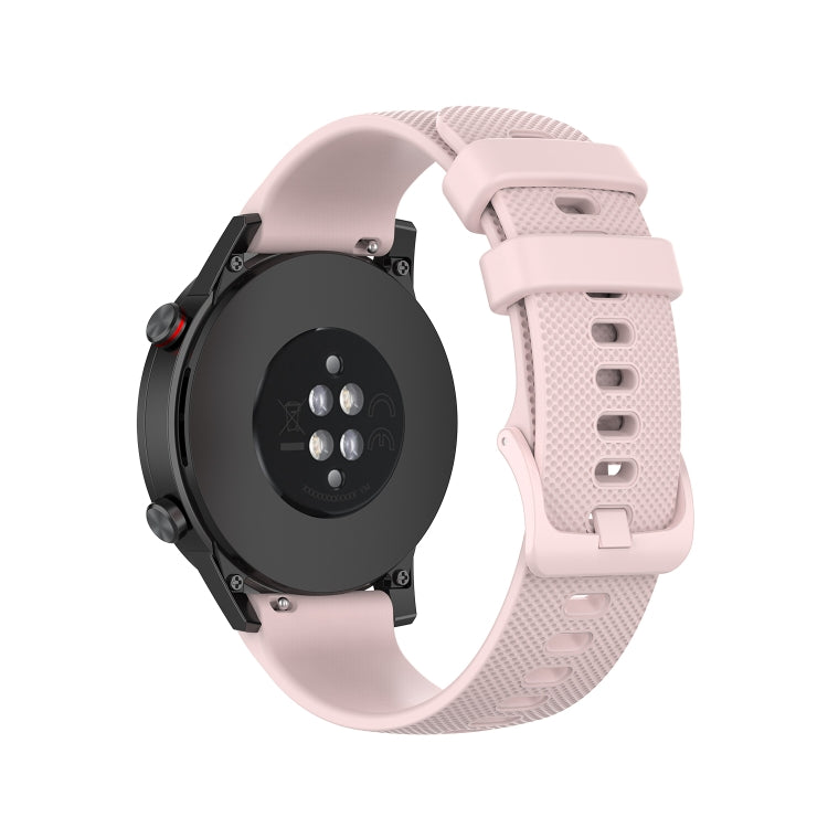 For Honor Watch GS 3i 22mm Small Plaid Texture Silicone Watch Band