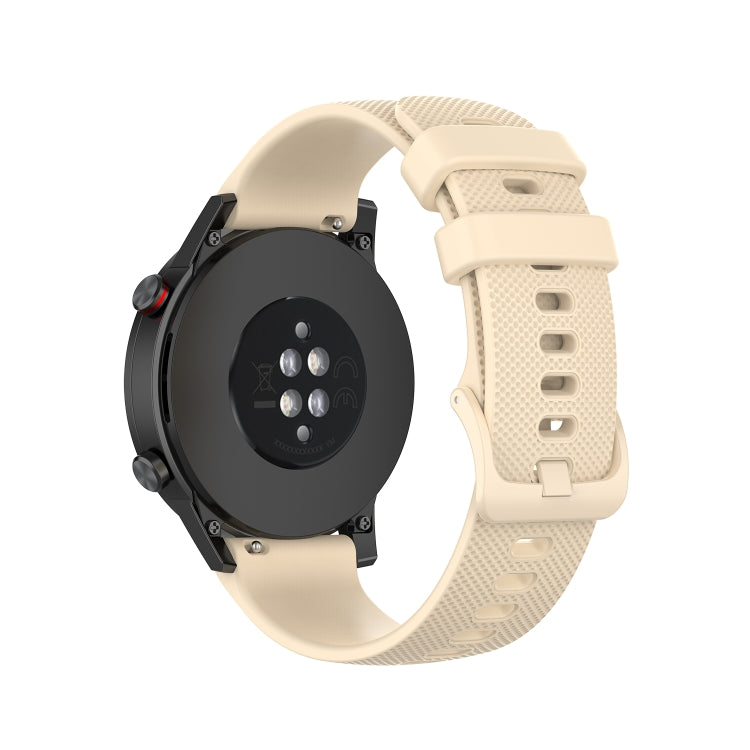 For Honor Watch GS 3i 22mm Small Plaid Texture Silicone Watch Band