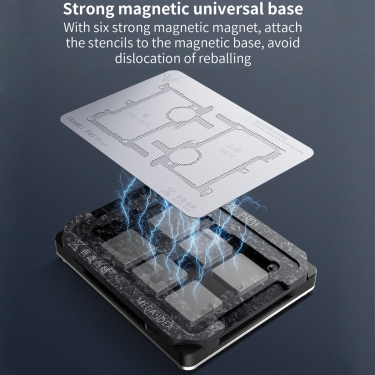 For Huawei Nova 6 5G / Honor V30 Qianli Mega-idea Multi-functional Middle Frame Positioning BGA Reballing Platform