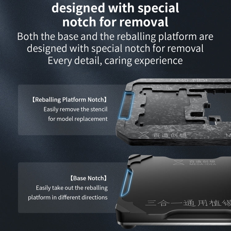 For Huawei Nova 6 5G / Honor V30 Qianli Mega-idea Multi-functional Middle Frame Positioning BGA Reballing Platform