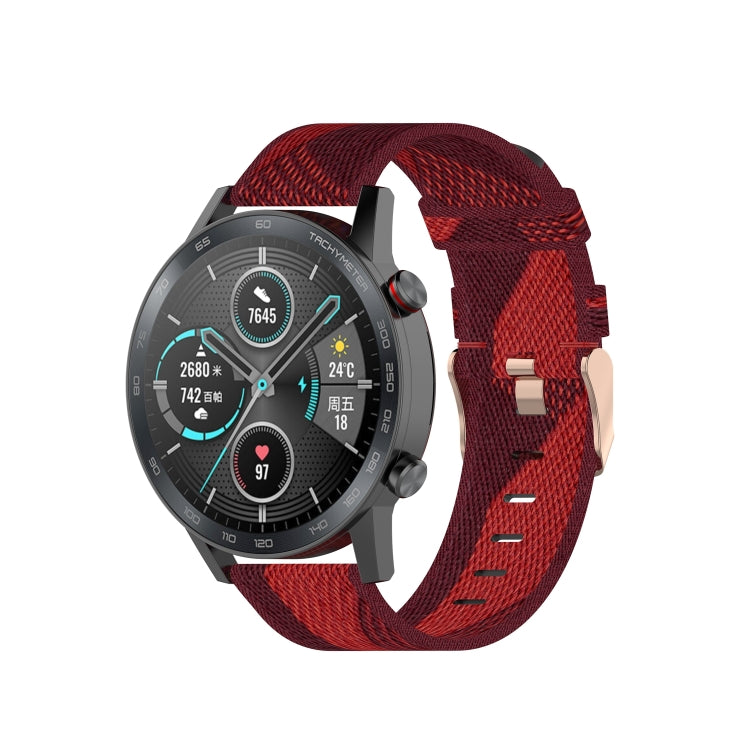 For Honor Watch GS 3i 22mm Nylon Woven Watch Band