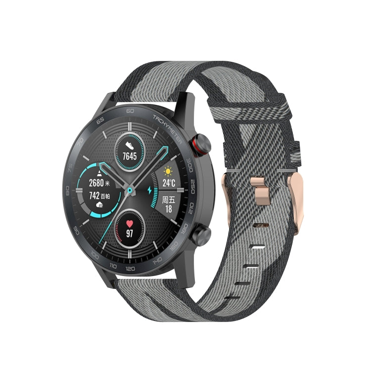For Honor Watch GS 3i 22mm Nylon Woven Watch Band