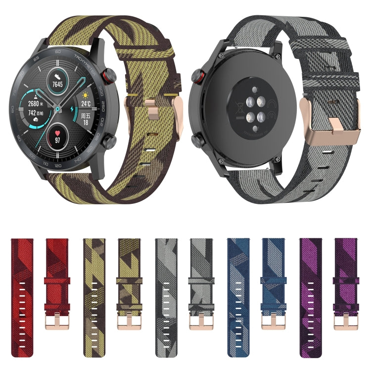 For Honor Watch GS 3i 22mm Nylon Woven Watch Band