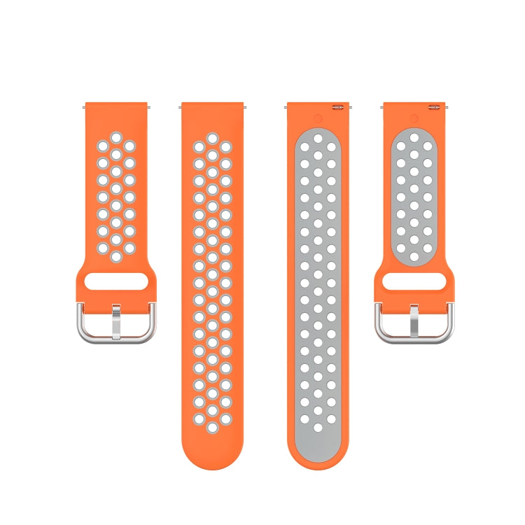 For Honor Watch GS 3i 22mm Sports Two-tone Silicone Watch Band